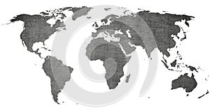 Vintage world map - old texture background