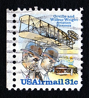 Vintage Wright Brothers Postage Stamp