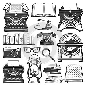 Vintage Writer Elements Set