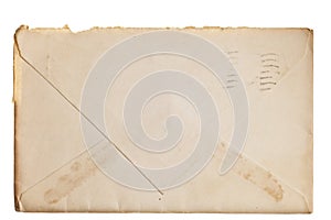 Vintage yellowed envelope