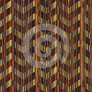 Vintage zig zag pattern - seamless background - Ebony wood