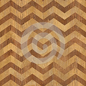 Vintage zig zag pattern - seamless background - wooden surface