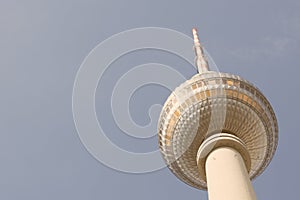 Vintage Zoomed TV tower Alexanderplatz