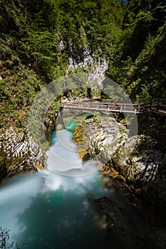 Vintgar gorge in Slovenia