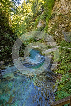 Vintgar gorge in Slovenia