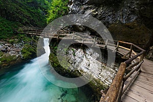 Vintgar gorge in Slovenia