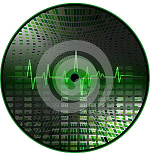 Vinyl with an abstract background.