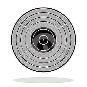 Vinyl gramophone record icon