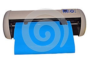 Vinyl Plotter Cutting Machine. Isolated With PNG File Attached