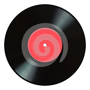 Vinyl record.