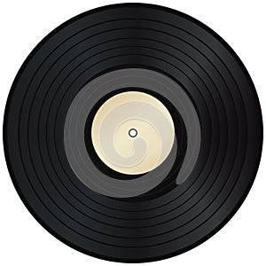Vinyl record.