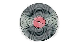 Vinyl record + alpha matte