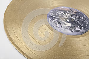 Vinyl record, analog music carrier photo