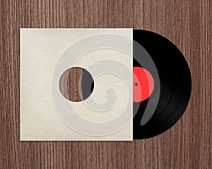 Vinyl record with cover