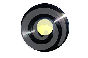 Vinyl record isolated on white