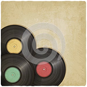 Vinyl record old background