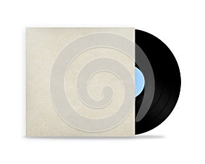 Vinyl record in a paper case