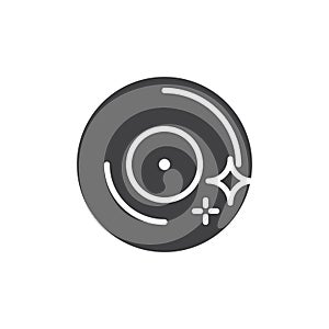 Vinyl record vector icon