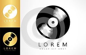 Vinyl records logo