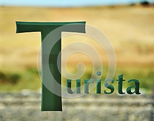 Window of a tourist class -clase turista- train wagon, Spain photo