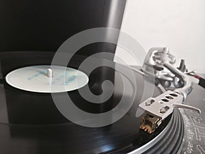 vinyl on a turntable