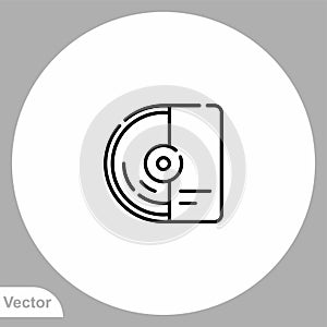 Vinyl vector icon sign symbol