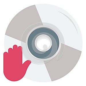 Vinyl Vector icon which can be easily modified or edit