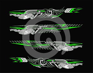Vinyls sticker set Decals for Car truck mini bus modify Motorcycle. Racing Vehicle Graphics kit isolated vector liberty walk desig