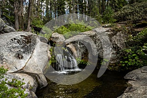 Viola Falls Tumbles into Pool in Kings Canyon