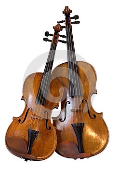 Viola and violin photo