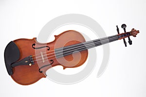 Viola Violin Isolated on White