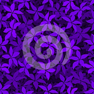 Violaceous garden pattern seamless background vector illustration