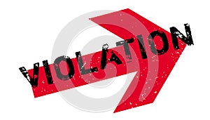 Violation rubber stamp