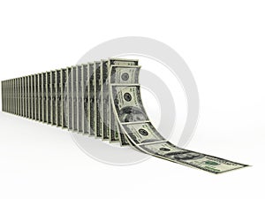 Violation of stability of dollar