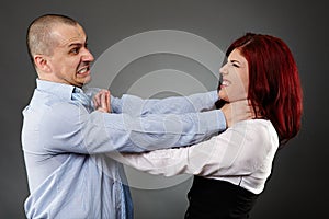 Violent argument between colleagues