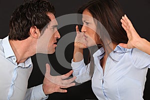 Violent couple dispute