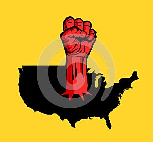 Violent revolution, uprising and unrest in USA