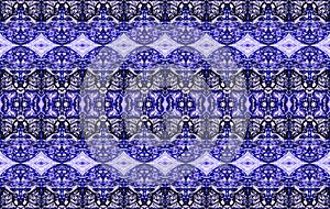 VIOLET ABSTRACT DUPLICATION PATTERN OF A REPLICATED FACE