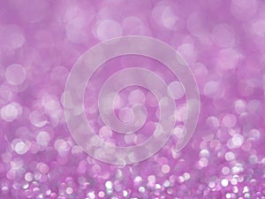 Violet abstract glitter background with bokeh. lights blurry soft pink for the romance background, light bokeh holiday party backg