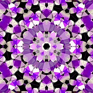 Violet abstract polygonal flower, ultra violet mosaic wallpaper effect paper flower origami