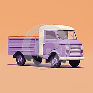 Violet Background Truck: Clean And Simple Designs Inspired By Annibale Carracci