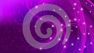 Violet Big Data Visualization. Business Analysis.