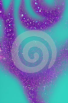 Violet Blue Glitter Sparkle Abstract Background AI-Generated