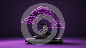 Violet Bonsai Tree: Organic Sculpting In Edo-period Style photo