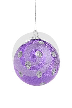 Violet Christmas ball