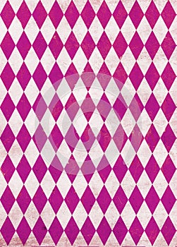 Violet Diamonds Harlequin Vintage Circus Pattern Background, great for graphic design, posters and much more