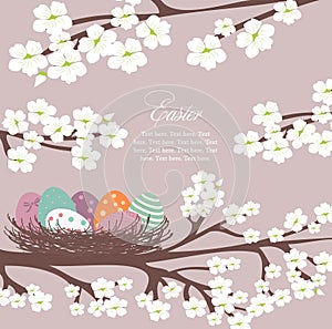 Violet Easter card