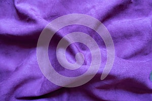 Violet faux suede in soft folds