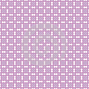 Violet Floral Flower Checkered Geometric Vector Seamless Fabric Texture Pattern Wallpaper Background