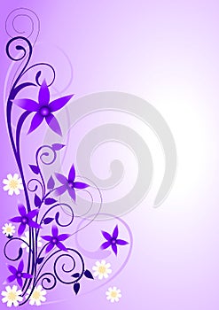 Violet Flowers Ornament_2